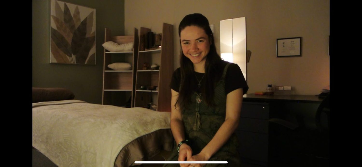 Megan in the studio